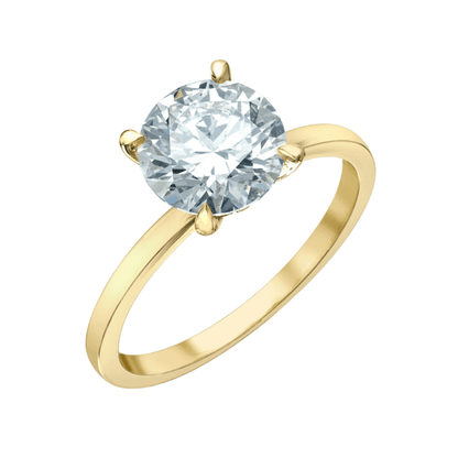 1.60 Carat Wedding Ring in 14k Yellow Gold - BellemareDugasJoaillerie