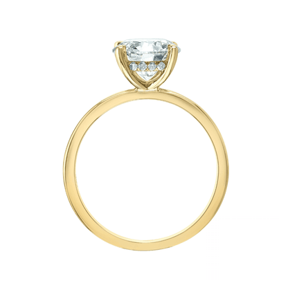 1.60 Carat Wedding Ring in 14k Yellow Gold - BellemareDugasJoaillerie