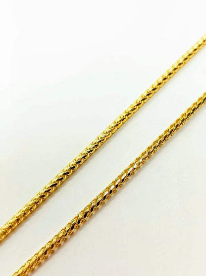 10k Solid Gold Franco chain ~2mm - BellemareDugasJoaillerie