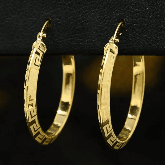 10k Yellow Gold Hoop Earrings - BellemareDugasJoaillerie