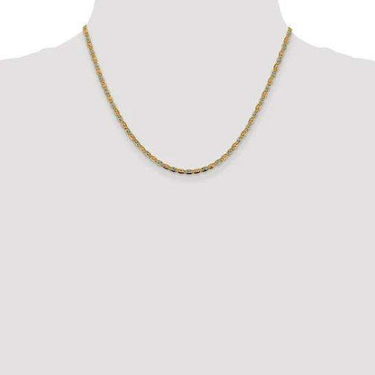 Pavé Chain in 14K Yellow Gold - BellemareDugasJoaillerie