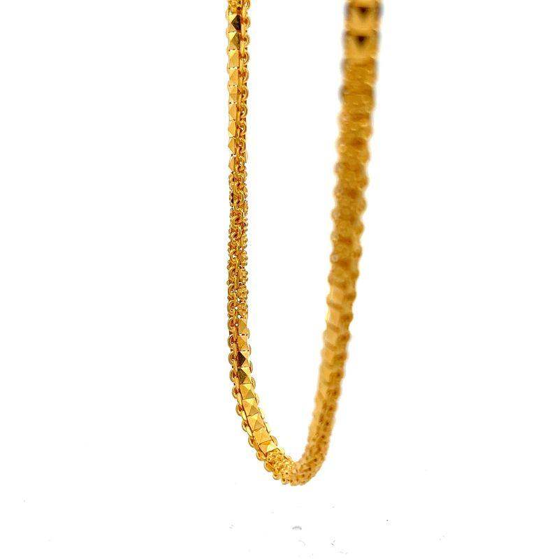 Mighty Krishna Gold Chain in 22k Yellow Gold - BellemareDugasJoaillerie