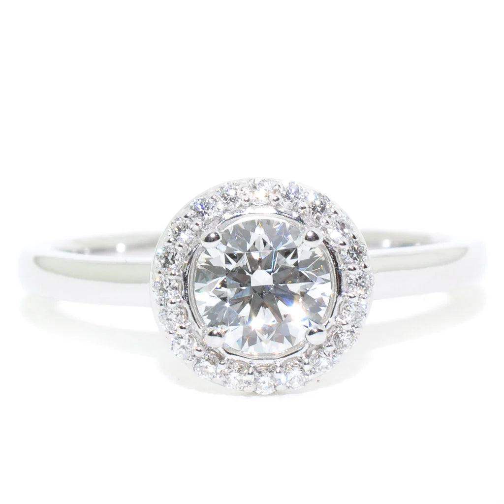 Round Diamond Engagement Ring 0.64CTW - BellemareDugasJoaillerie