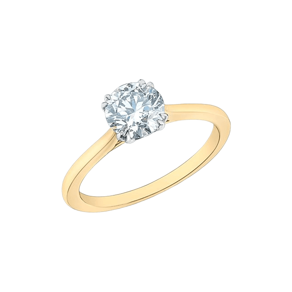 Solitary Ring 1.02CT in 14k yellow gold - BellemareDugasJoaillerie