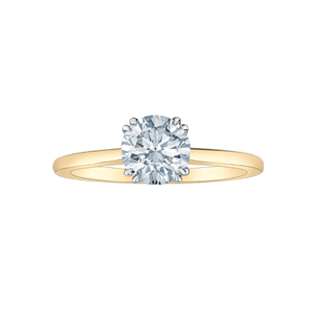 Solitary Ring 1.02CT in 14k yellow gold - BellemareDugasJoaillerie