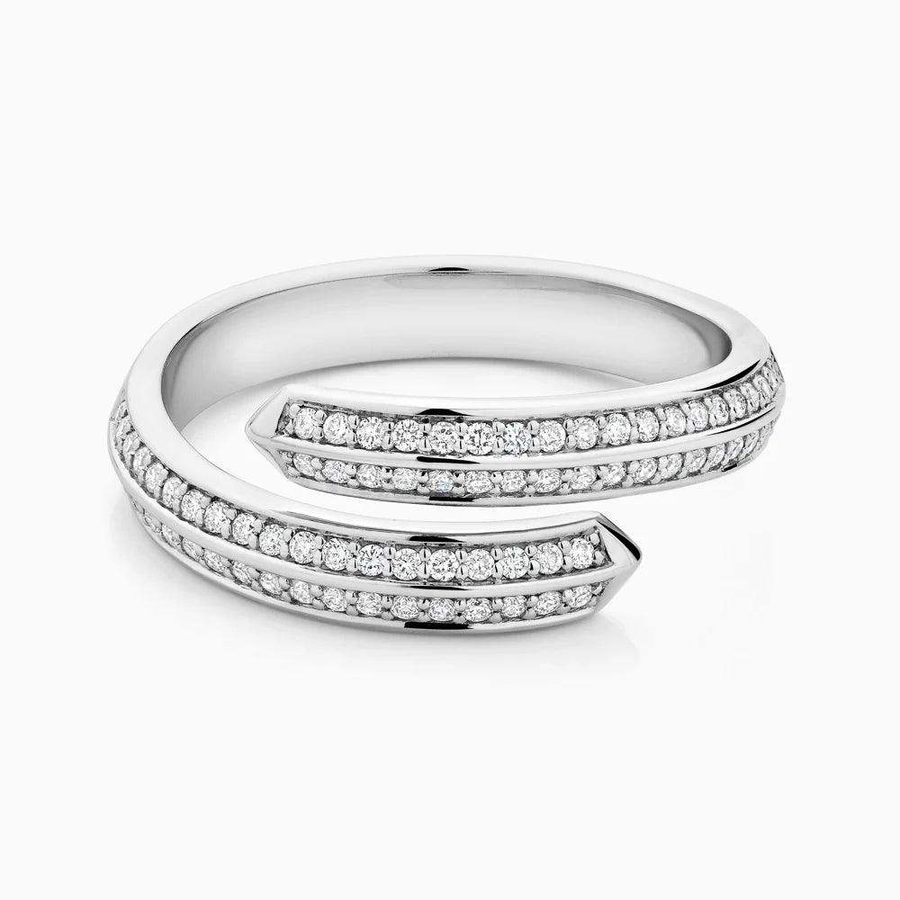 The Enchanté Diamond Pavé Wrap Ring - BellemareDugasJoaillerie