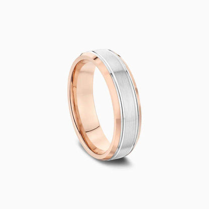 The Sovereign Dual-Tone Wedding Band in 18k Gold - BellemareDugasJoaillerie