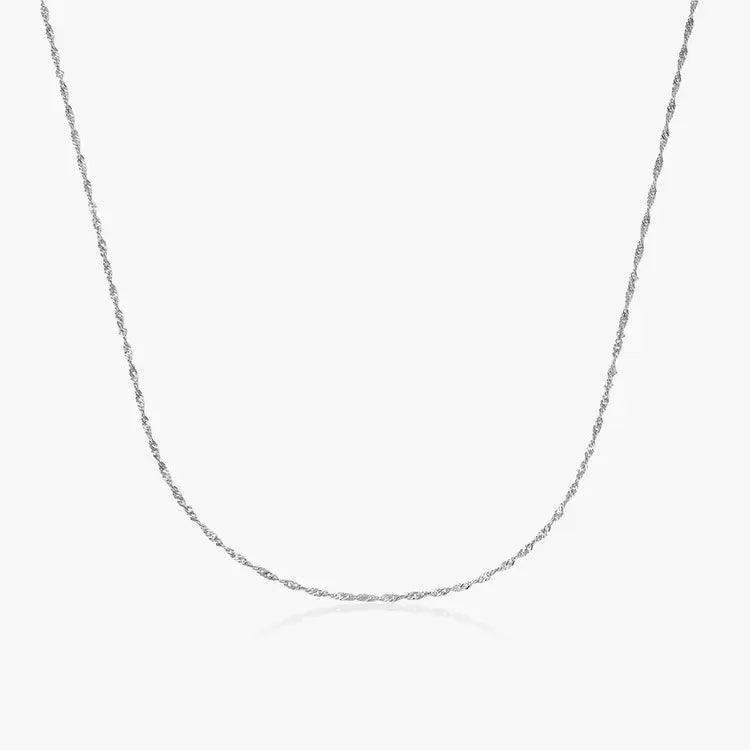 Twist Chain Necklace in 14k Yellow Gold - BellemareDugasJoaillerie